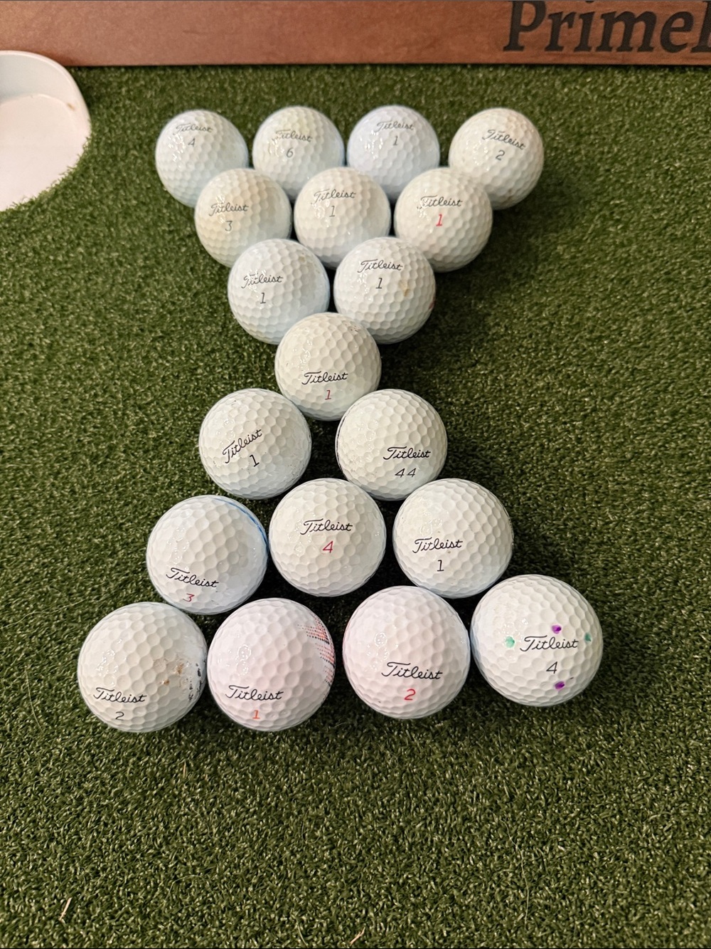 Titleist White Golf Balls for Practice